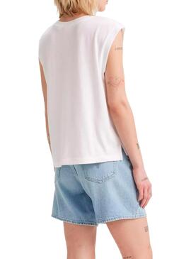 T-shirt Levis Boxy   in Weiß für Frauen