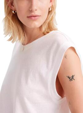 T-shirt Levis Boxy   in Weiß für Frauen