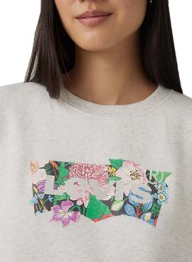 Sweatshirt Levis Coloring grauer  für Frauen
