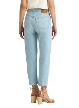 Jeans Levis 501 Crop Denim Light Wash Jeans für Frauen