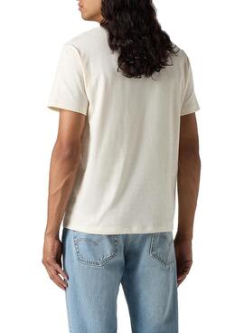 T-shirt Levis Basic  in Weiß für Männer.