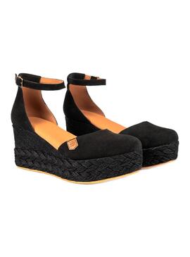Keile Popa geflochtene    schwarze  für Damen