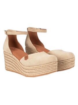 Keile  Popa  Catalar   Spaltleder beige für Frauen