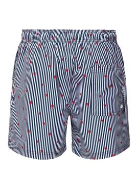Badehose Jack and Jones Maui Mini Stripe blau Junge