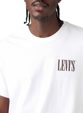T-shirt Levis Relaxed   in Weiß für Herren