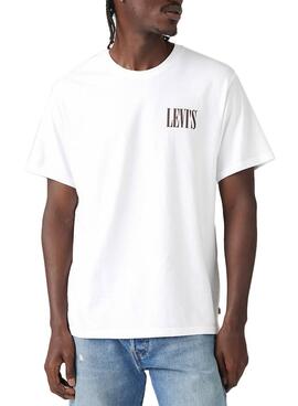 T-shirt Levis Relaxed   in Weiß für Herren