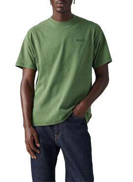 T-shirt Levis Red Tab grün für Männer.