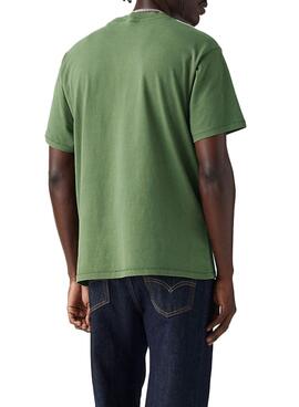 T-shirt Levis Red Tab grün für Männer.