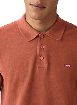 Polo  Levis Basic  in Ziegelrot für Männer
