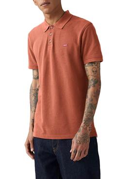 Polo  Levis Basic  in Ziegelrot für Männer