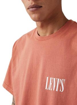 T-shirt Levis Relaxed Koralle für Männer.