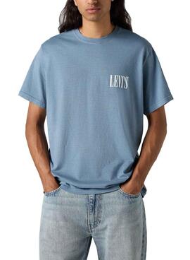 T-Shirt Levi's Relaxed blau für Herren