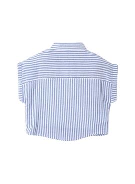 Set 2 Mayoral Hemd blau gestreift für Jungen