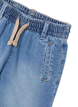 Bermuda Mayoral weicher Denim-Jogger in Blau für Mädchen