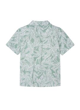 Shirt Mayoral  grün tropischen Druck  Jungen 