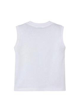 T-shirt Mayoral Trägerfalten weiß für Jungen