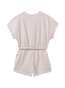 Set Mayoral Short mit Taschen in Beige für Mädchen.