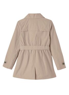 Gabardina Name It Madelin Trench beige für Mädchen