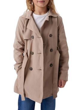Gabardina Name It Madelin Trench beige für Mädchen