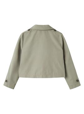  Gabardina Name It Madelin Trench grün für Mädchen.