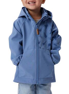 Windschutz Name It Alfa Softshell Blau für Jungen
