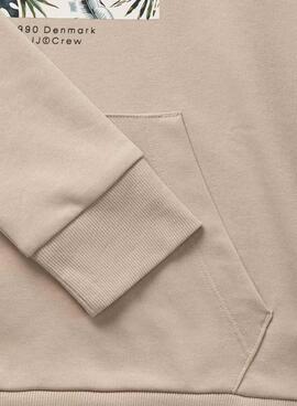  Sweatshirt Jack and Jones Hawaii Shape beige Junge