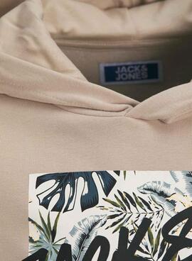  Sweatshirt Jack and Jones Hawaii Shape beige Junge
