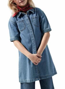 Kleid Name It Jannet Denim Blau für Mädchen