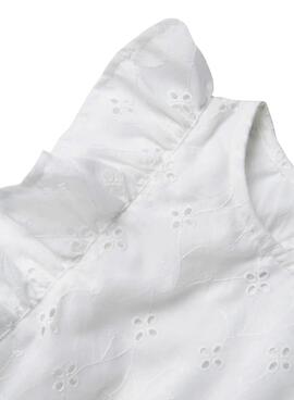 Kleid Name It Fioleta weiß für Mädchen