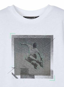 T-Shirt Mayoral Lenticular weiß für Jungen.