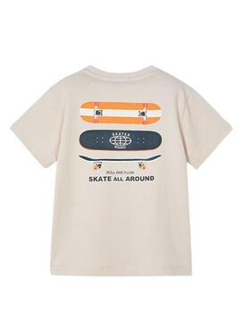 T-Shirt Mayoral Roll and Flow beige für Jungen