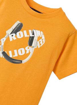   Set 2 T-Shirts Mayoral Athletics Orange für Jungen.