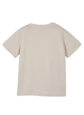 T-Shirt Mayoral Chameleon beige für Jungen.