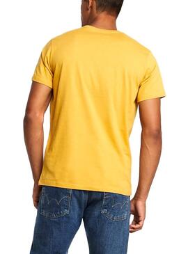 T-Shirt Pepe Jeans Eggo Gelb Herren