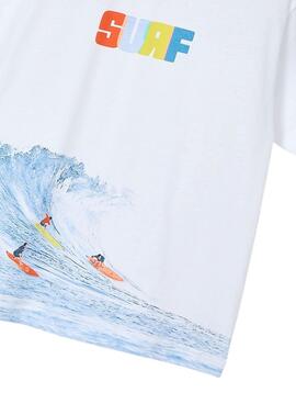 T-shirt Mayoral Wave weiß für Jungen.