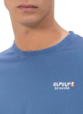 T-Shirt El Pulpo Enjoy blau für Herren
