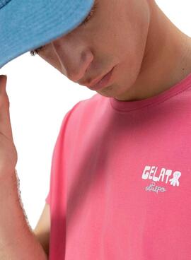 T-Shirt El Pulpo Gelato in Rosa für Herren