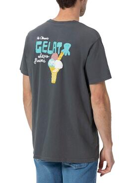 T-Shirt El Pulpo Gelato grau für Herren