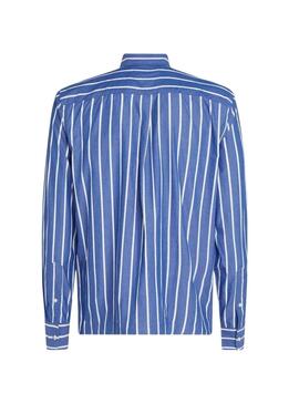 Hemd Tommy Hilfiger Flex Popeline blau und weiß für Herren