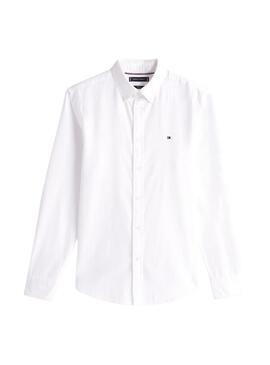 Hemd Tommy Hilfiger Flex Dobby Weiß für Herren