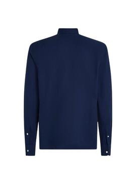 Tommy Hilfiger Flex Dobby Hemd in Blau für Herren