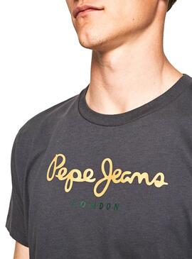 T-Shirt Pepe Jeans Eggo Grau Für Herren