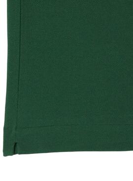 Lacoste Polo mit grünem Kragen für Herren