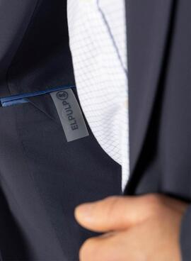 El Pulpo Ultraleichter Marineblauer Blazer für Herren