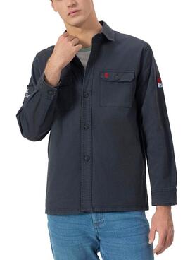 Oberhemd El Pulpo marineblaue für Herren