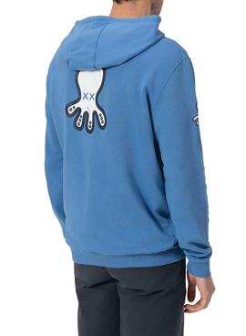 Sweatshirt El Pulpo Logo blau für Herren
