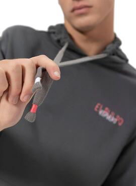Kapuzenpullover El Pulpo Logo Anthrazit für Herren