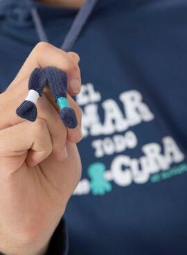 Sweatshirt Der Oktopus das Marineblau Herren