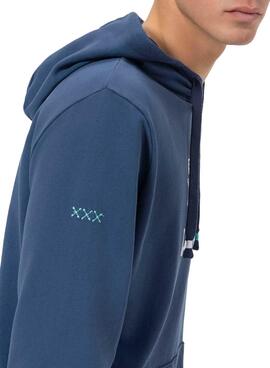 Sweatshirt Der Oktopus das Marineblau Herren
