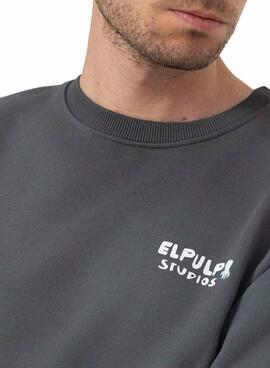Sudadera El Pulpo Genießen grau für Männer